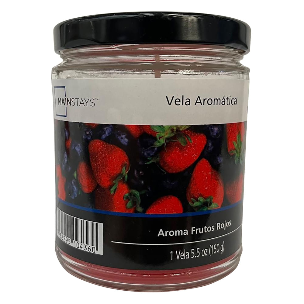 Vela Aromática Mainstays Aroma Frutos Rojos Mediana -150 G