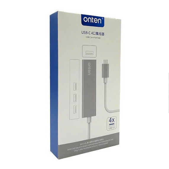 HUB USB TIPO C OTN-9596 ONTEN PLATEADO