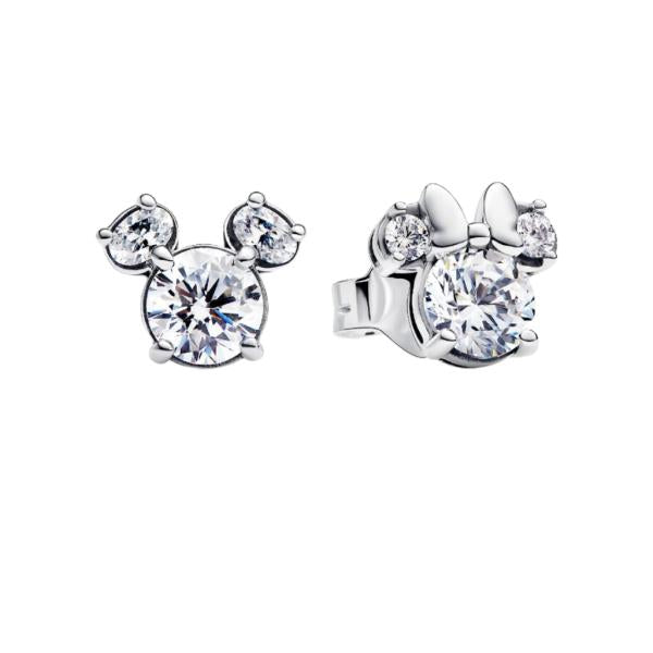Aretes Mickey Y Minnie Brillantes Pandora