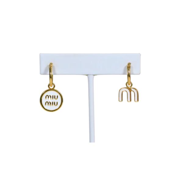 Aretes Miu Miu Diseño Argolla