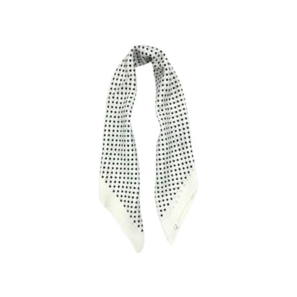 Bandana Con Estampado De Puntos Blanco
