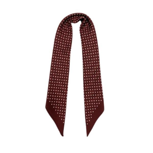 Bandana Con Estampado De Puntos Vino