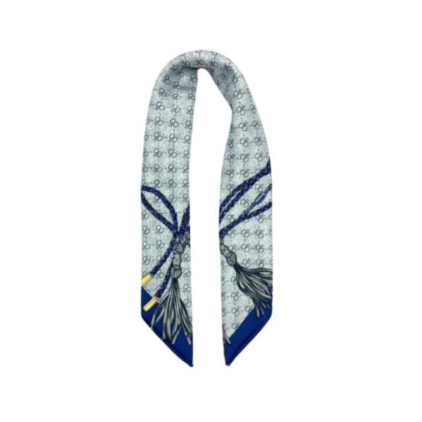 Bandana Con Estampado Lazos Marca Gucci Azul