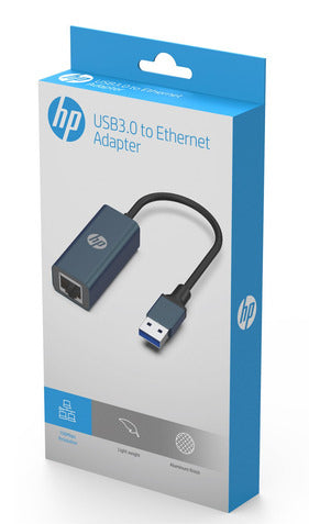 ADAPTADOR USB A RJ45 HEMBRA DHC-CY101 HP AZUL