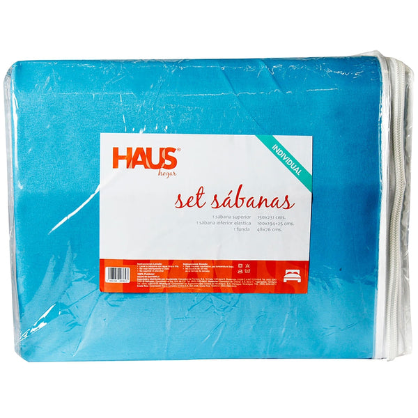 Set De Sábanas Haus Individual Liso - 3 Pzas