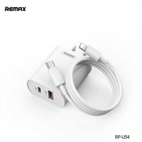 Cargador Casa RP-U54 Serie Jane Remax Lightning Blanco