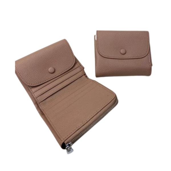 Billetera De Cuero Para Dama 1021 Rosado