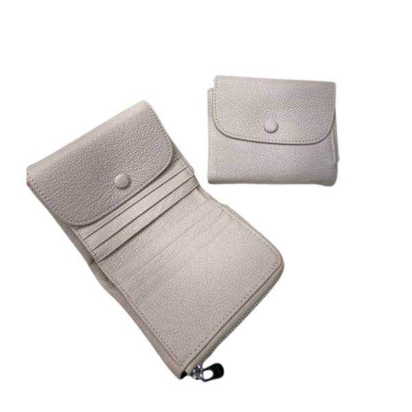 Billetera De Cuero Para Dama 1021 Blanco