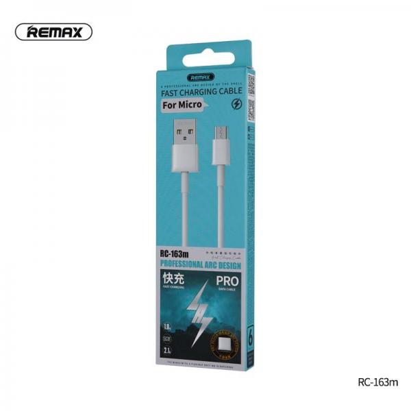 Cable Usb Micro B RC-163M Serie Pro Data Remax Blanco