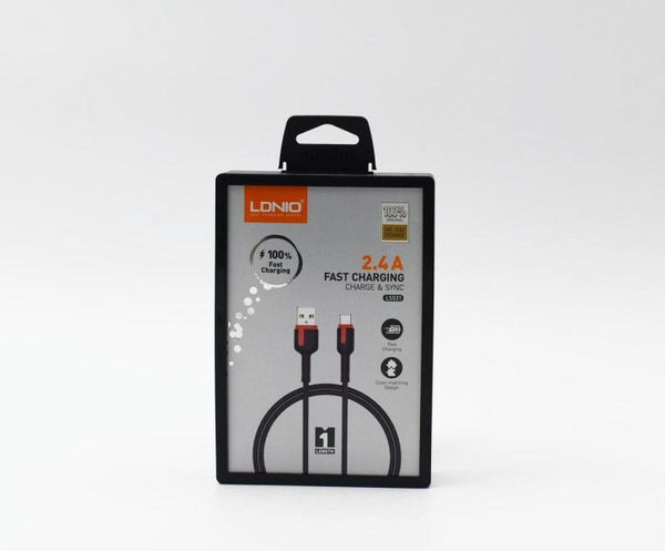 Cable Usb Lightning LS531 Ldnio Negro