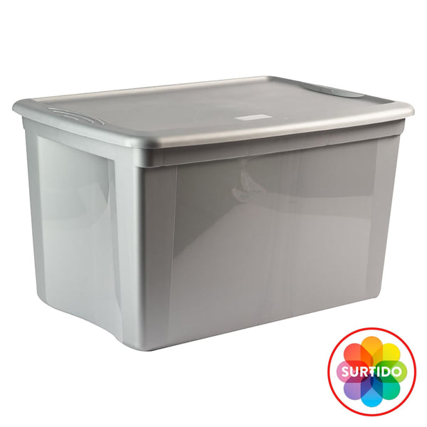 Caja Organizadora Home Pro Colores Surtidos Y Capacidad 60 L