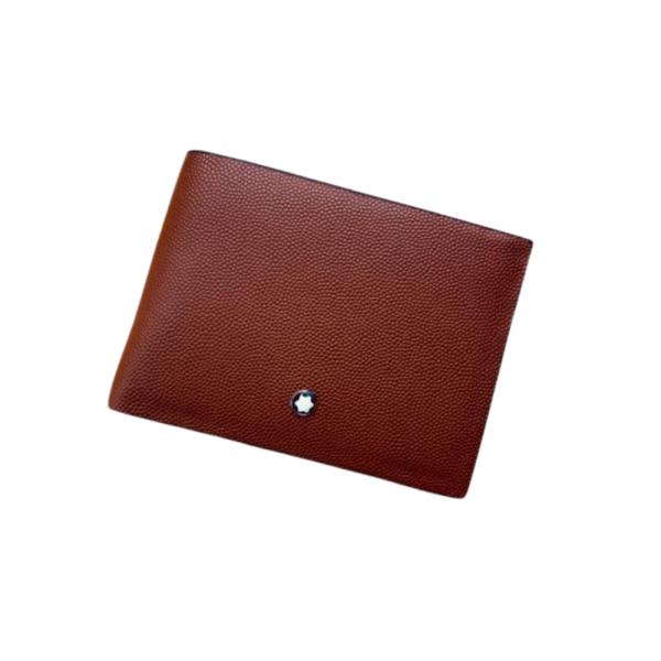 Billetera Marca Para Caballero Mont Blanc Modelo 9002 Cafe