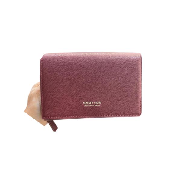 Billetera Para Dama Modelo C283-1 Vino