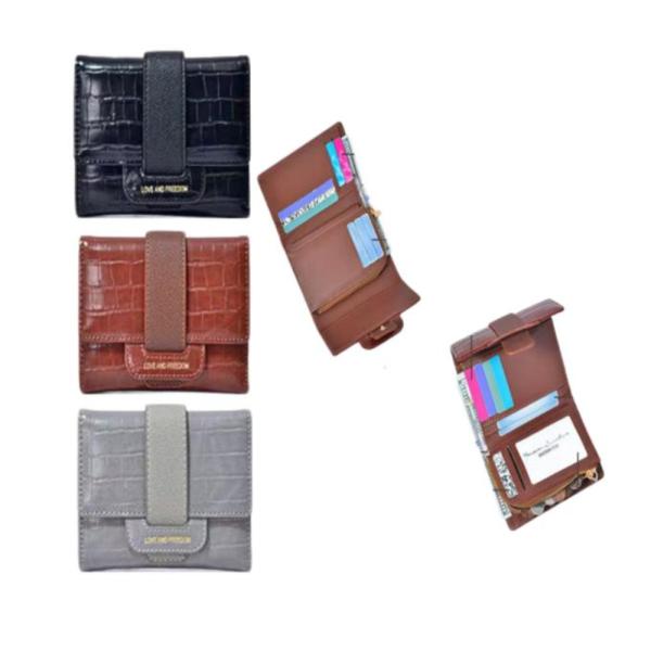 Billetera Para Dama Modelo C583-001 Gris
