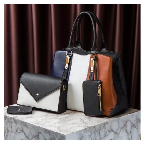 Bolso 3 En 1 Para Dama 20810 Negro Tricolor