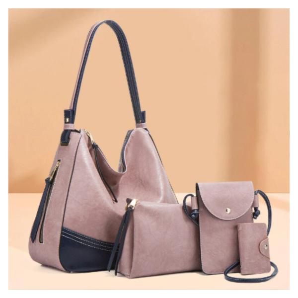 Bolso 3 En 1 Para Dama 21306 Rosado