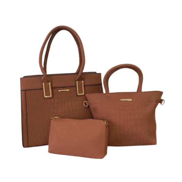 Bolso 3 En 1 Para Dama 8818 Cafe