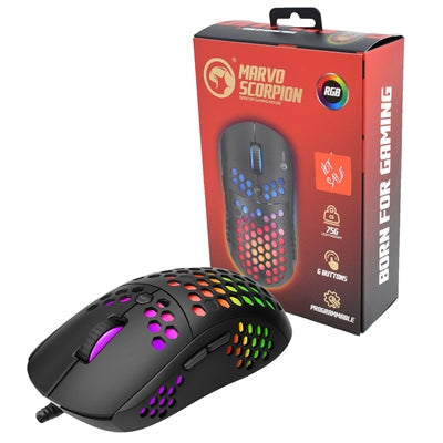 MOUSE ALAMBRICO GAMER SCORPION G961 SUNSPOT S1 MARVO