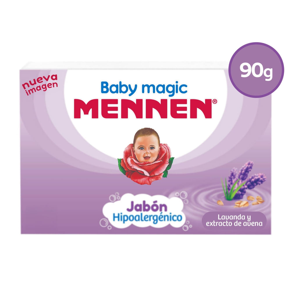 Jabón Corporal Para Bebe Baby Magic Mennen Lavanda Y Extracto Avena - 90 G