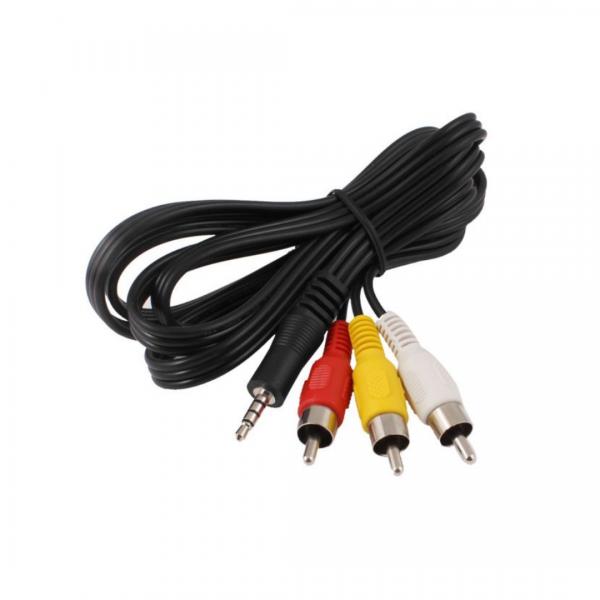 Cable 3.5MM A 3 Rca De Audio 5M Negro