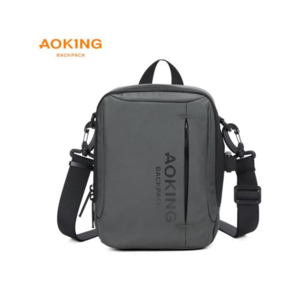 Bolso Cruzado Modelo Sy4003 Aoking Gris