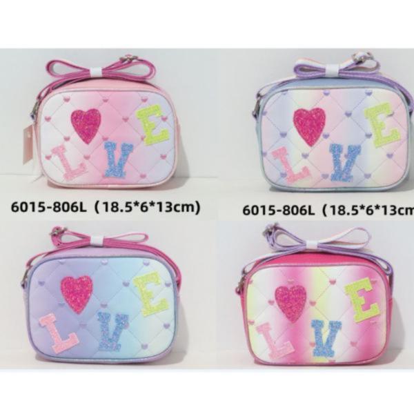 Bolso Cruzado Infantil Con Diseño Love Modelo 6015-806L