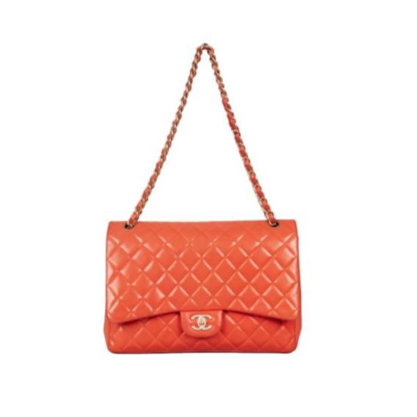Bolso De Mano Chanel Modelo Xdd925 Naranja