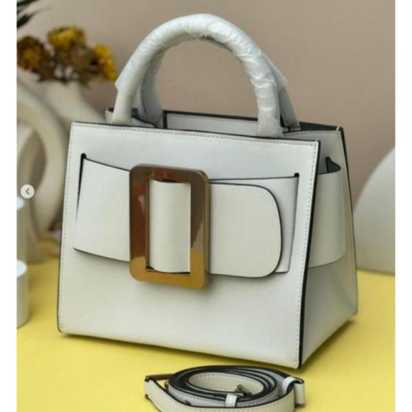 Bolso De Mano Cuero 737092 Blanco