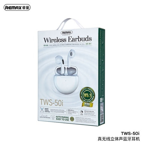 Audifonos Manos Libres Bluetooth Tws-50I Remax Blanco