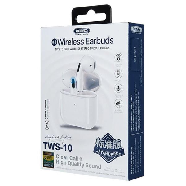 AUDIFONOS MANOS LIBRES BLUETOOTH TWS-10 REMAX BLANCO