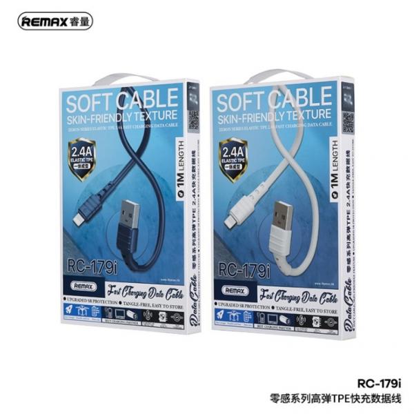 Cable Usb Lightning RC-179I Remax Azul
