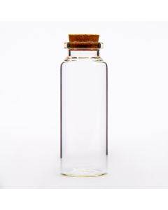 Recipiente Vidrio Transparente Corcho 9cm