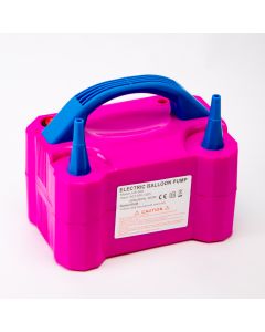 Maquina Eléctrica Plástica Infla Globos Fucsia C/turquesa