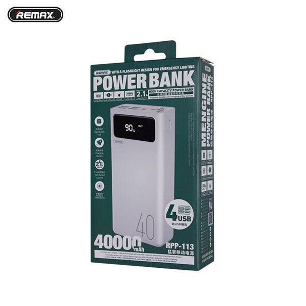BATERIA DE EMERGENCIA RPP-113 40.000MHA SERIE MENGINE REMAX BLANCA
