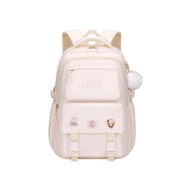 Bolso Escolar Con Diseño Modelo 1216 Amarillo