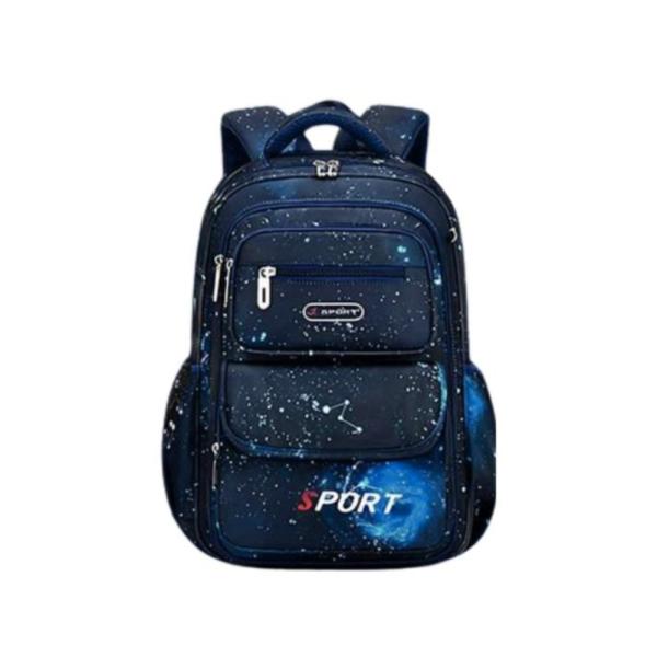 Bolso Escolar Con Diseño Modelo 2072 Azul