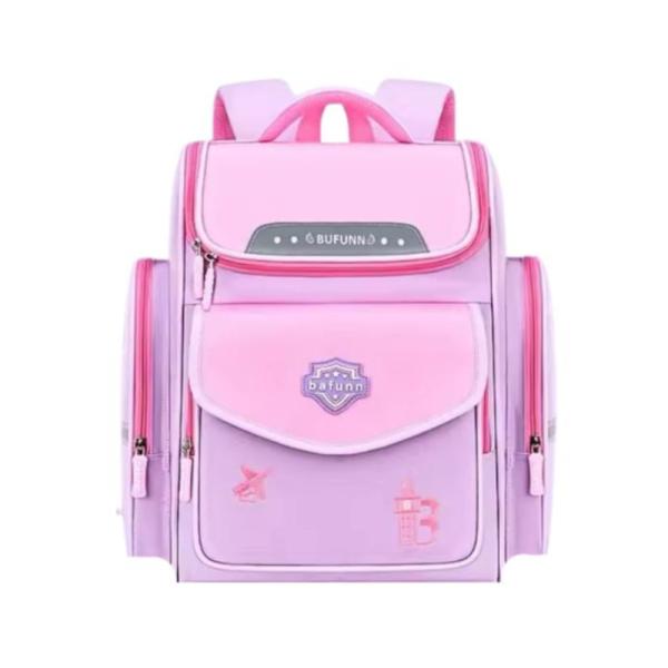Bolso Escolar Con Diseño Modelo 3066 Lila