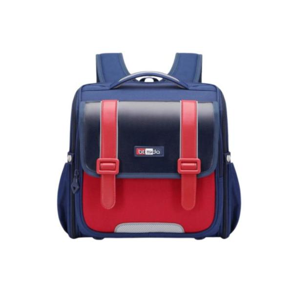 Bolso Escolar Con Diseño Modelo 5166 Azul/Rojo