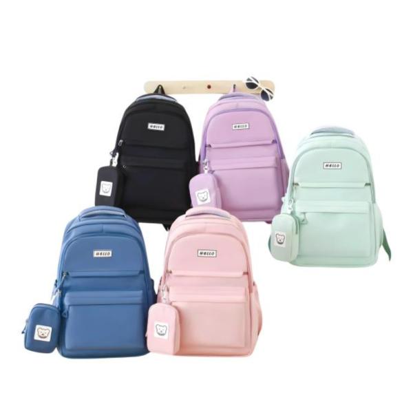 Bolso Escolar Con Diseño Modelo 888- 234