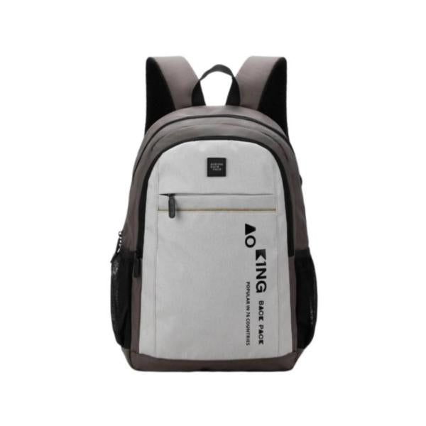 Bolso Espalda Modelo Xn3316-10 Aoking Gris Claro