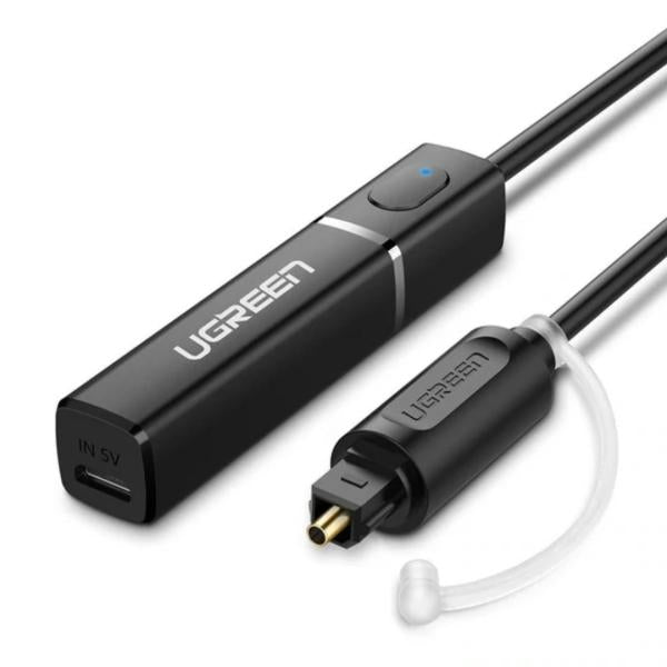 TRANSMISOR BLUETOOTH FIBRA OPTICA CM150 50213 UGREEN NEGRO