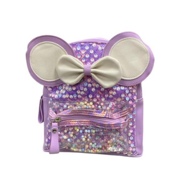 Bolso Infantil Con Diseño Orejitas Modelo 8226-785B Lila