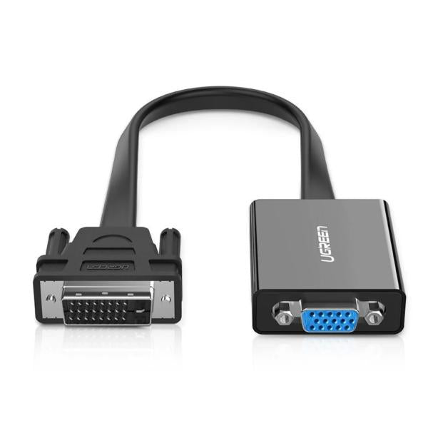 CABLE DVI-D 24+1 MACHO A VGA HEMBRA MM108 40259 UGREEN NEGRO