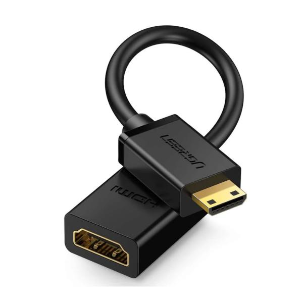 Cable Mini Hdmi Macho A Hdmi Tipo A Hembra 20137 Ugreen 22CM Negr