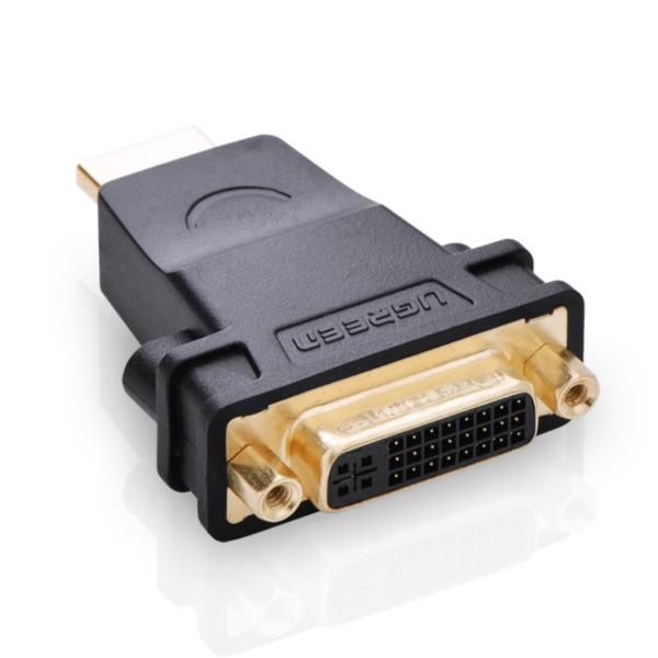 ADAPTADOR HDMI TIPO A MACHO A DVI 24+5 HEMBRA MM108 20123 UGREEN NEGRO