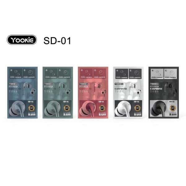 Audifonos Manos Libres Sd-01 Yookie Azul