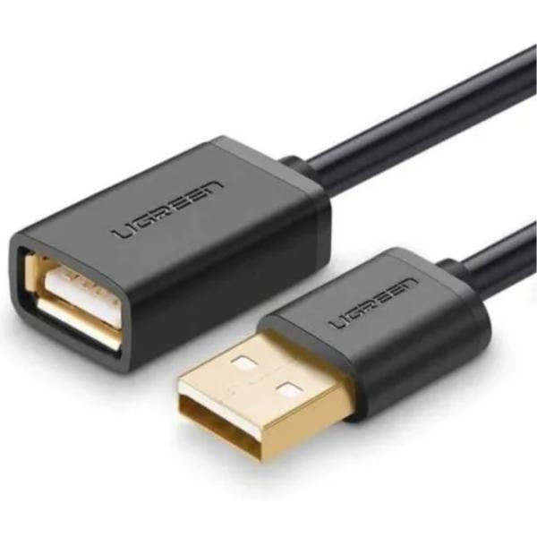 Extencion Usb Tipo A 2.0 Macho A Hembra Us103 10318 Ugreen 5M Negro