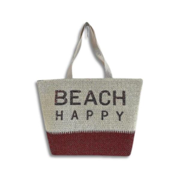 Bolso Playero Happy Beach 21Hf616 Rojo
