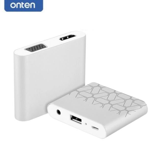 Adaptador Reproductor De Pantalla Hd Movil Jack 3.5MM+1 Usb 3.0+H