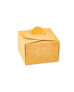 Caja Kraft Queque#2 6x6x4cm